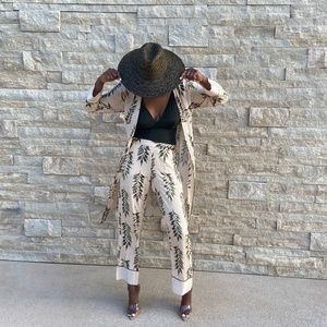 Kimono and pant set